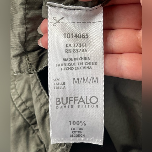 David Bitton Buffalo green military style jacket. Size medium GUC - Picture 9 of 10